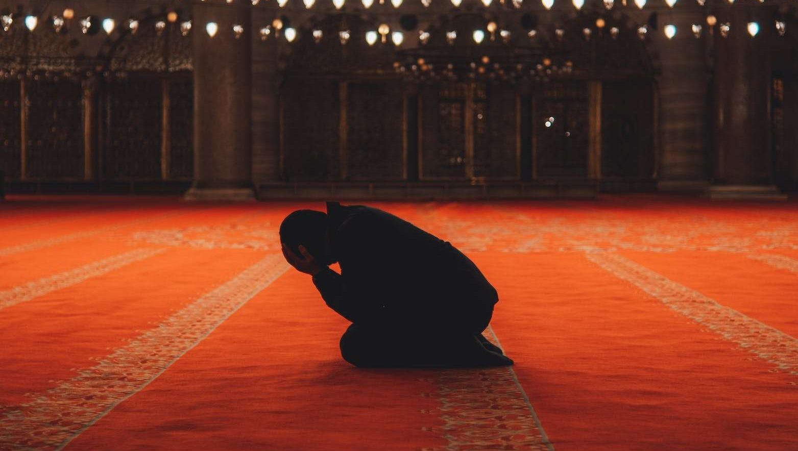 Man Praying in Mosque